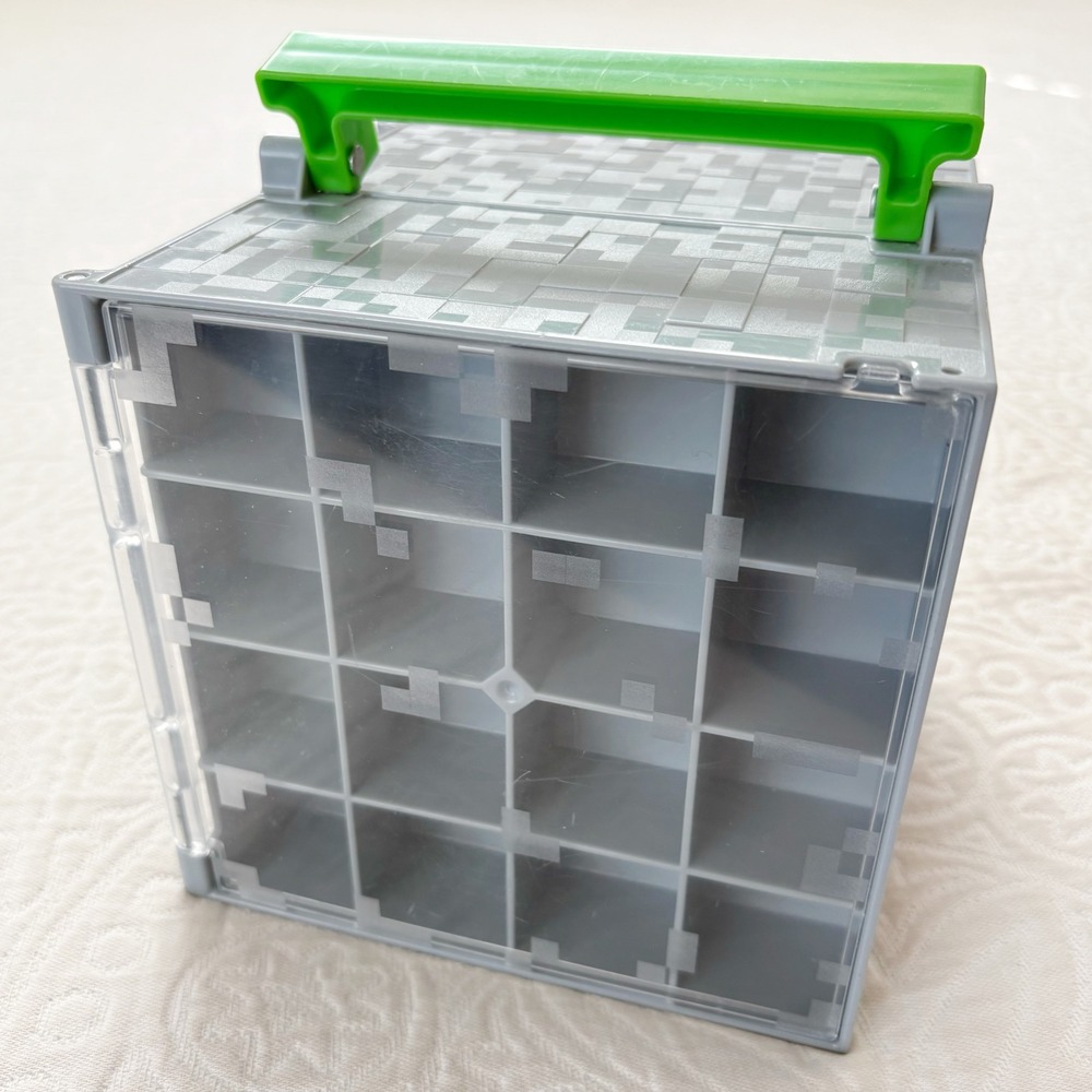 Minecraft Mini Figure‎ Collector Case Storage Cube 6" Display Box 2014 Mattel